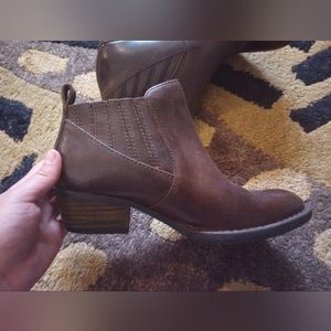 Born Brown Leather Chelsea Boot